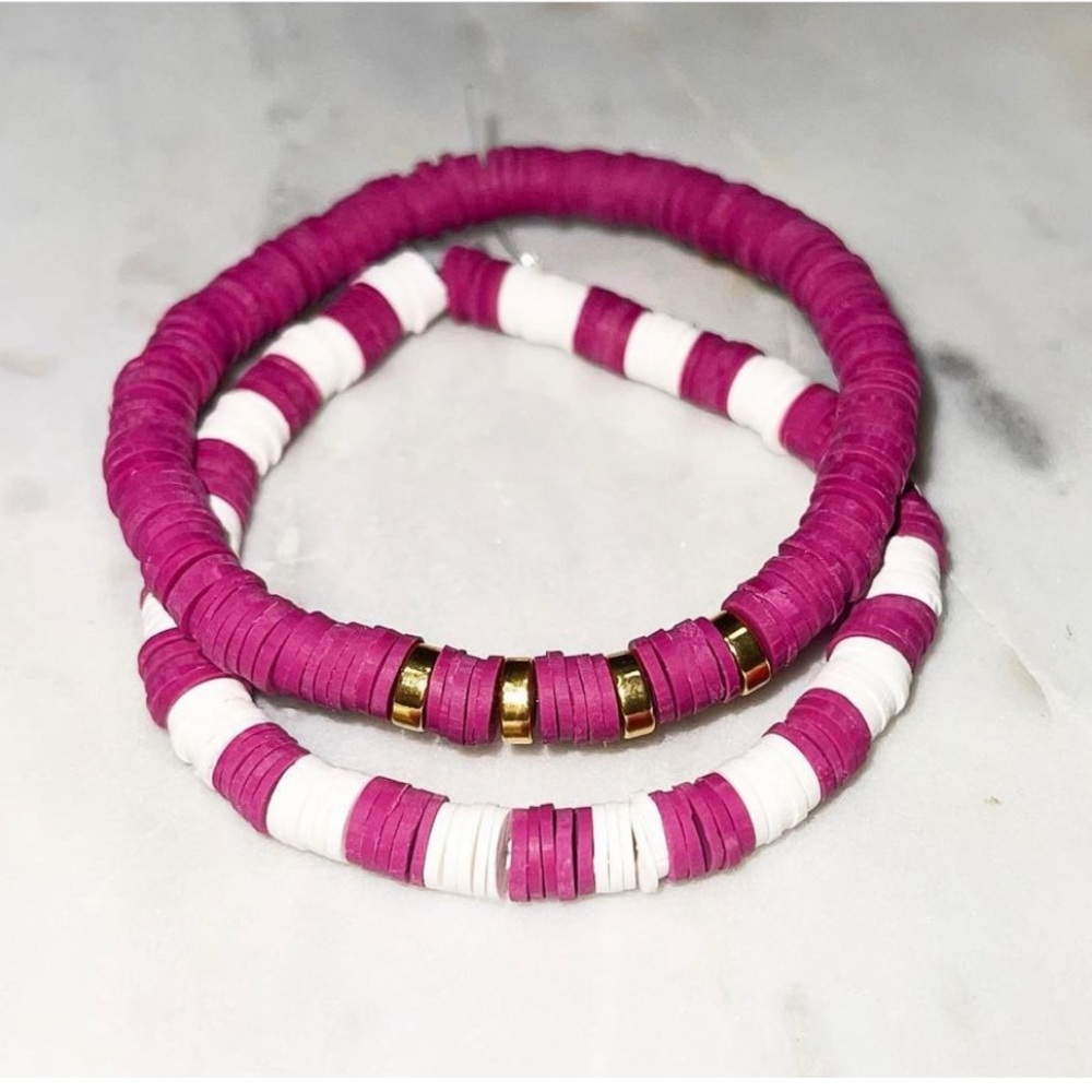 heishi bead bracelet